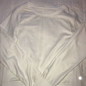 White Open Back Athletic Shirt